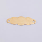 Herraje Placa Nube 0.75 g / 2.7 cm Oro Amarillo 18K