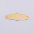 Herraje Placa Nube 0.75 g / 2.8 cm Oro Amarillo 18K