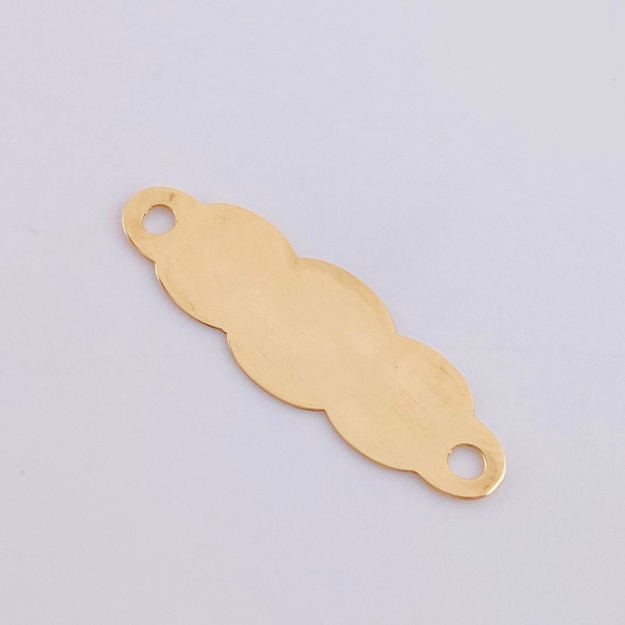 Herraje Placa Nube 0.7 g / 2.7 cm Oro Amarillo 18K