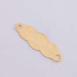 Herraje Placa Nube 0.7 g / 2.7 cm Oro Amarillo 18K