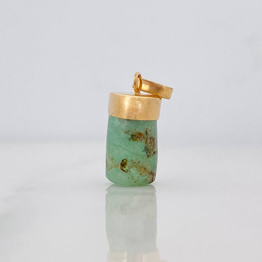 Dije Morralla Esmeralda 0.8g / 2cm Oro Amarillo 18K