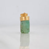 Dije Morralla Esmeralda 0.8g / 2cm Oro Amarillo 18K