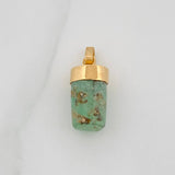 Dije Morralla Esmeralda 0.8g / 2cm Oro Amarillo 18K