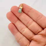 Dije Morralla Esmeralda 0.4g / 1.7cm Oro Amarillo 18K