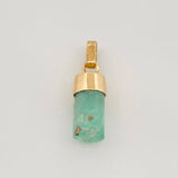 Dije Morralla Esmeralda 0.4g / 1.7cm Oro Amarillo 18K