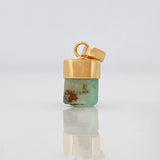 Dije Morralla Esmeralda 0.4g / 1.5cm Oro Amarillo 18K
