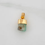 Dije Morralla Esmeralda 0.4g / 1.5cm Oro Amarillo 18K