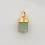 Dije Morralla Esmeralda 0.8g / 1.7cm Oro Amarillo 18K
