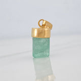 Dije Morralla Esmeralda 0.8g / 1.5cm Oro Amarillo 18K