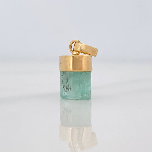 Dije Morralla Esmeralda 0.8g / 1.5cm Oro Amarillo 18K