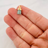 Dije Morralla Esmeralda 0.8g / 1.5cm Oro Amarillo 18K
