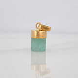 Dije Morralla Esmeralda 0.8g / 1.5cm Oro Amarillo 18K