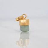 Dije Morralla Esmeralda 0.4g / 1.3cm Oro Amarillo 18K