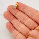 Dije Morralla Esmeralda 0.4g / 1.3cm Oro Amarillo 18K