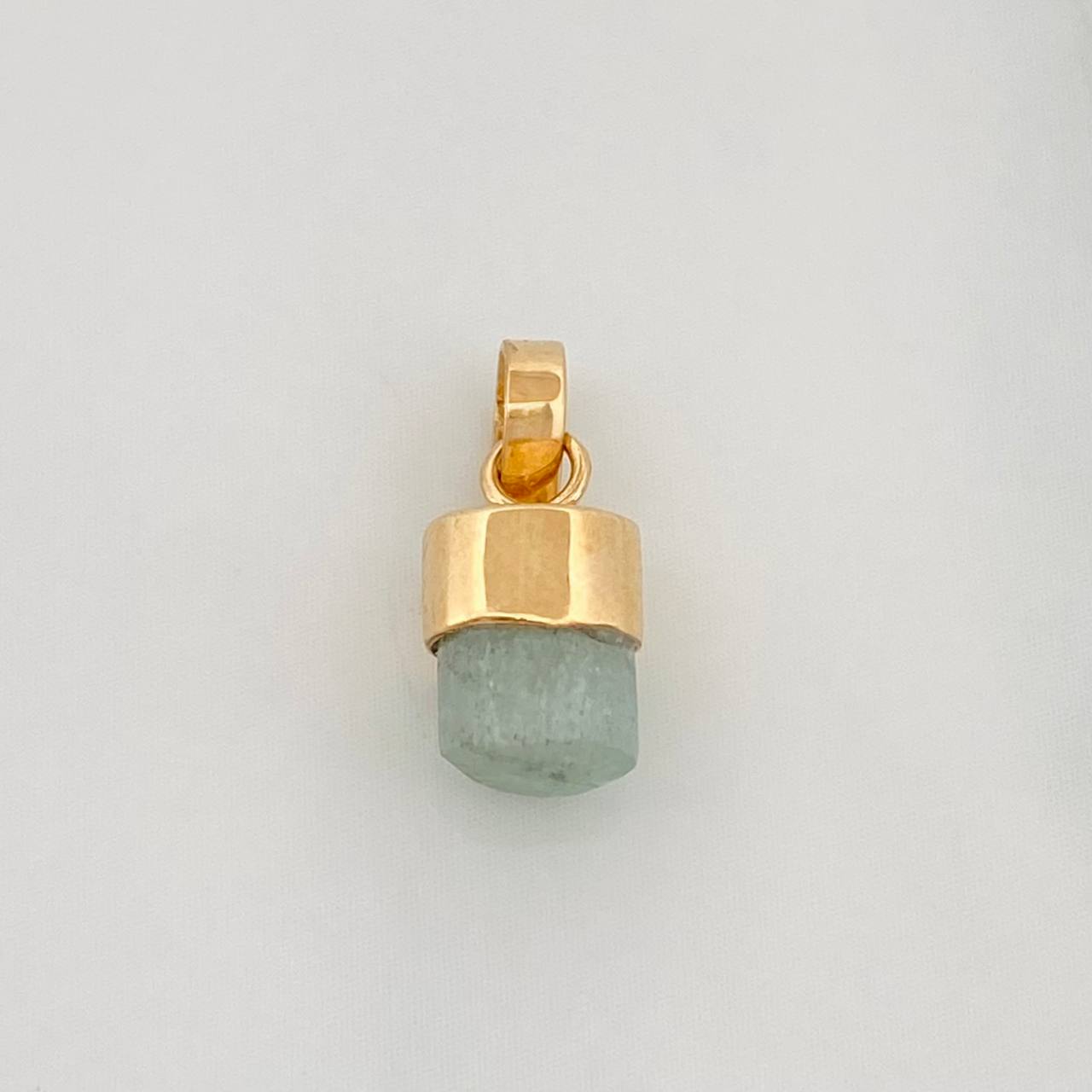 Dije Morralla Esmeralda 0.4g / 1.3cm Oro Amarillo 18K