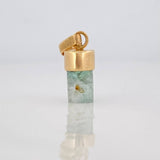 Dije Morralla Esmeralda 0.4g / 1.5cm Oro Amarillo 18K