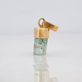 Dije Morralla Esmeralda 0.4g / 1.5cm Oro Amarillo 18K