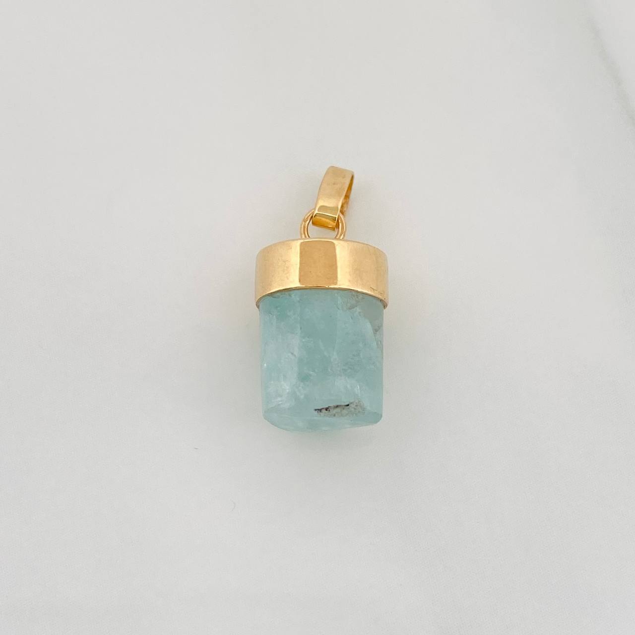 Dije Morralla Esmeralda 0.8g / 1.8cm Oro Amarillo 18K