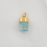 Dije Morralla Esmeralda 0.8g / 1.8cm Oro Amarillo 18K