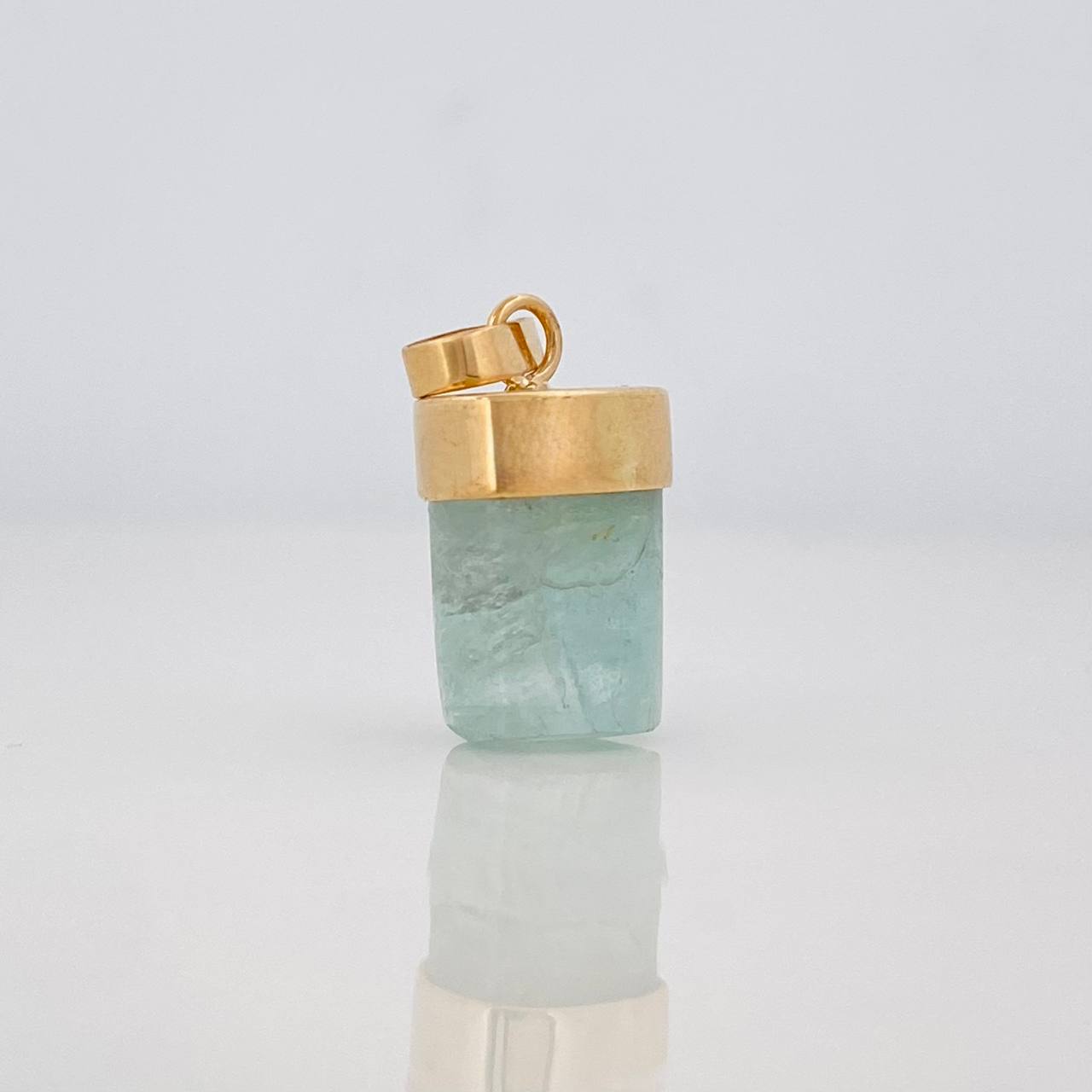 Dije Morralla Esmeralda 0.8g / 1.8cm Oro Amarillo 18K