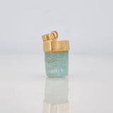 Dije Morralla Esmeralda 0.8g / 1.8cm Oro Amarillo 18K
