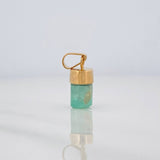 Dije Morralla Esmeralda 0.4g / 1.5cm Oro Amarillo 18K
