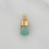 Dije Morralla Esmeralda 0.4g / 1.5cm Oro Amarillo 18K