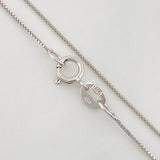 Set Cadena Veneciana + Dije Gota Esmeralda 9pts / 1.55g / 45cm Oro Blanco 18K