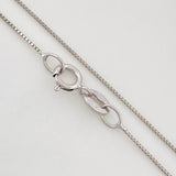 Set Cadena Veneciana + Dije Gota Esmeralda 0.6pts / 1.65g / 45cm Oro Blanco 18K