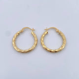 Candongas Sandra 2.25gr / 2.5cm / Oro Amarillo 18K $