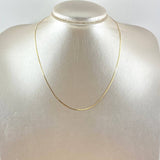 Cadena Mini Serpiente 1.2gr / 45cm / 1mm Oro Amarillo +3 18K (Oferta)