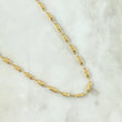 Cadena Rustica Barril Rayado 7.35gr / 60cm / 3mm Oro Amarillo 18K *