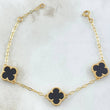 Pulso Aro Seguido Trebol 5.5gr / 17cm-18cm / Nac.Esp. Oro 18K -