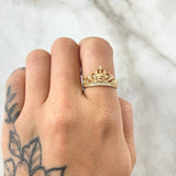 Anillo Corona 15s 2.65gr / T5 1/4 / Oro 18K