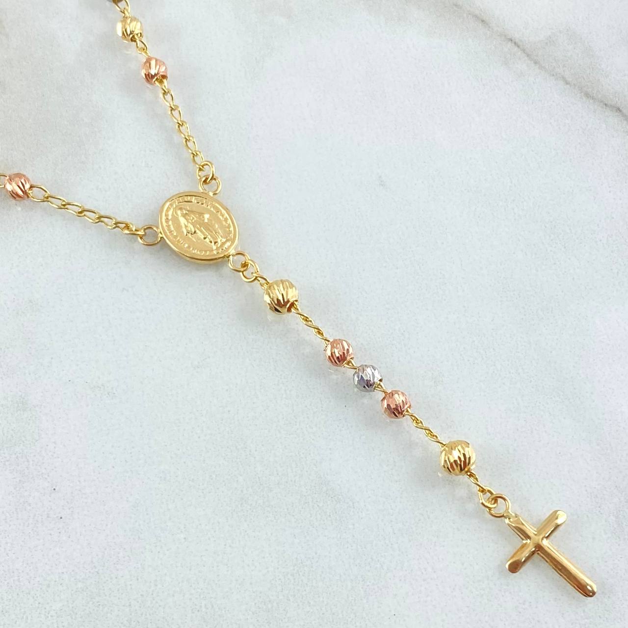 Rosario Virgen Milagrosa 8.35gr / 60cm / Oro 18K