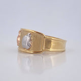 Anillo Manzana 1.8g / T8 1/2 Tres Oros 18K
