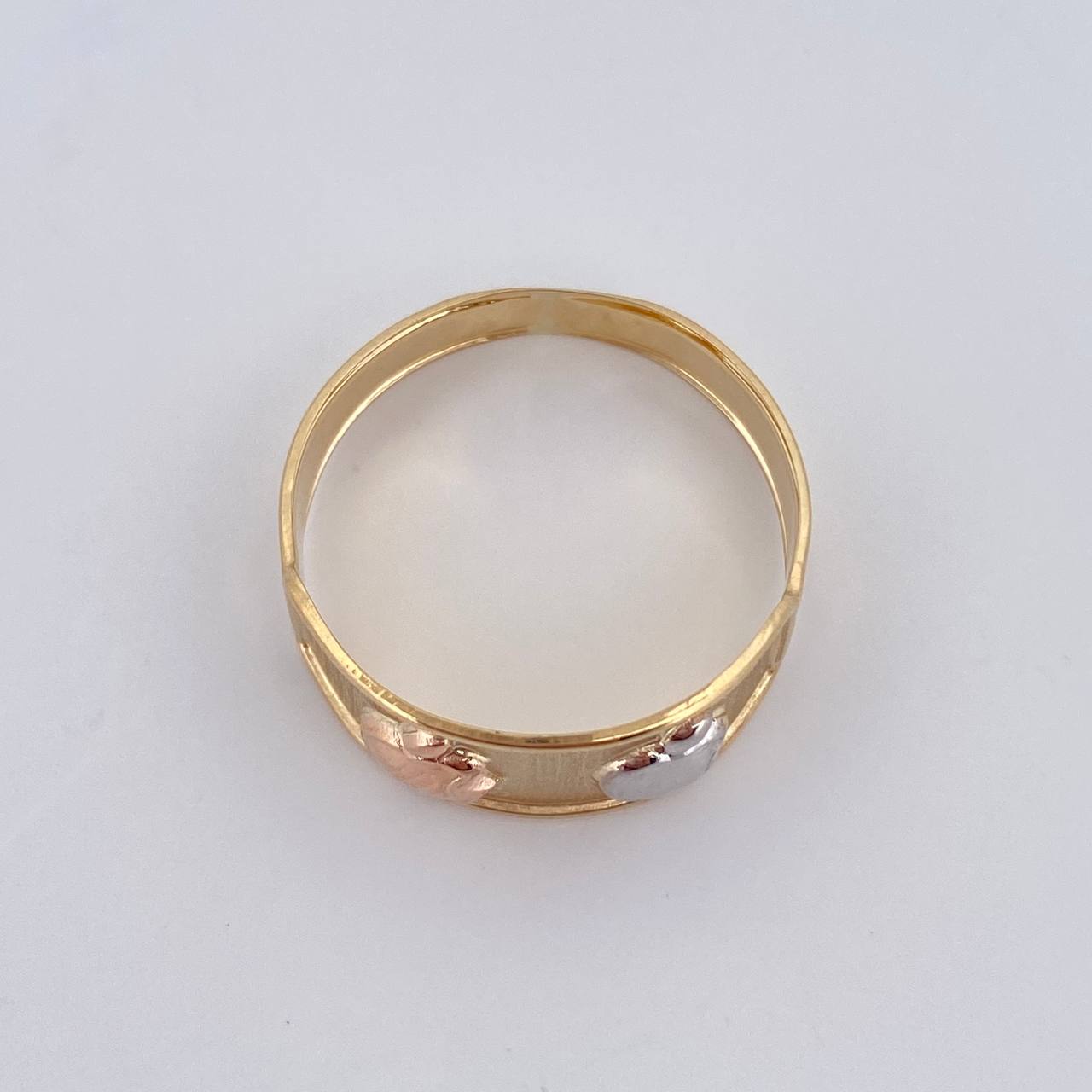Anillo Manzana 1.8g / T8 1/2 Tres Oros 18K