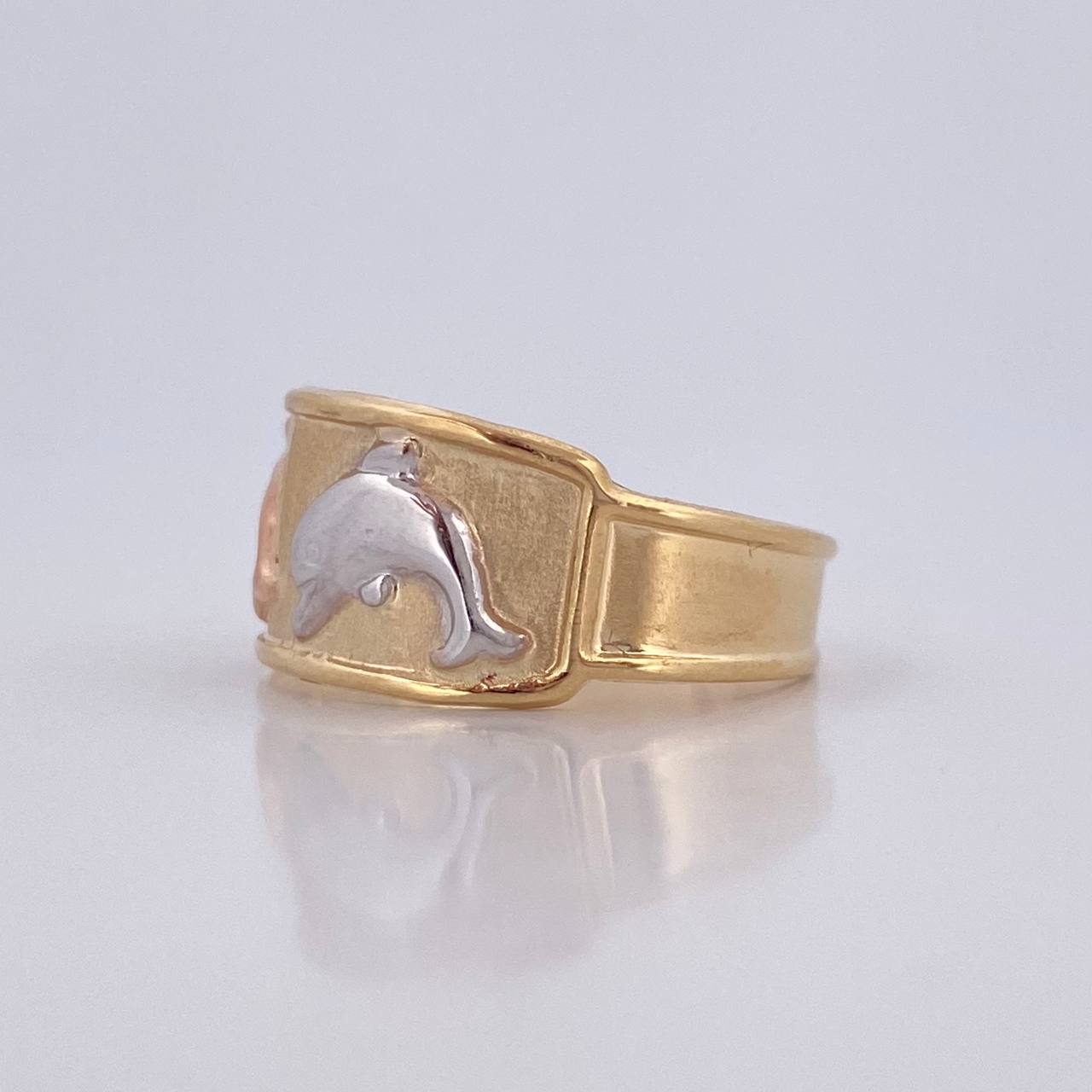 Anillo Delfin 1.75gr / T8 3/4 / Oro 18K &