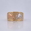 Anillo Delfin 1.65g / T5 3/4 Tres Oros 18K