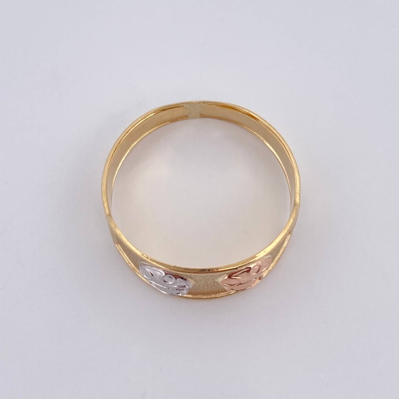Anillo Hongos 1.65g / T6 1/4 Tres Oros 18K