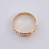 Anillo Hongos 1.65g / T6 1/4 Tres Oros 18K