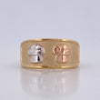 Anillo Hongos 1.65g / T6 1/4 Tres Oros 18K