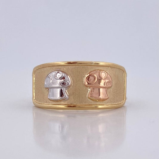 Anillo Hongos 1.7gr / T8 3/4 / Oro 18K &