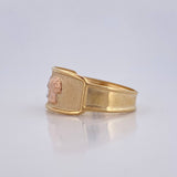 Anillo Hongos 1.65g / T6 1/4 Tres Oros 18K