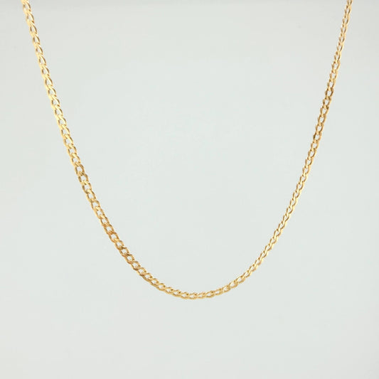 Cadena Cubana 3.05gr / 50cm / 2.4mm Oro Amarillo +1 18K ©