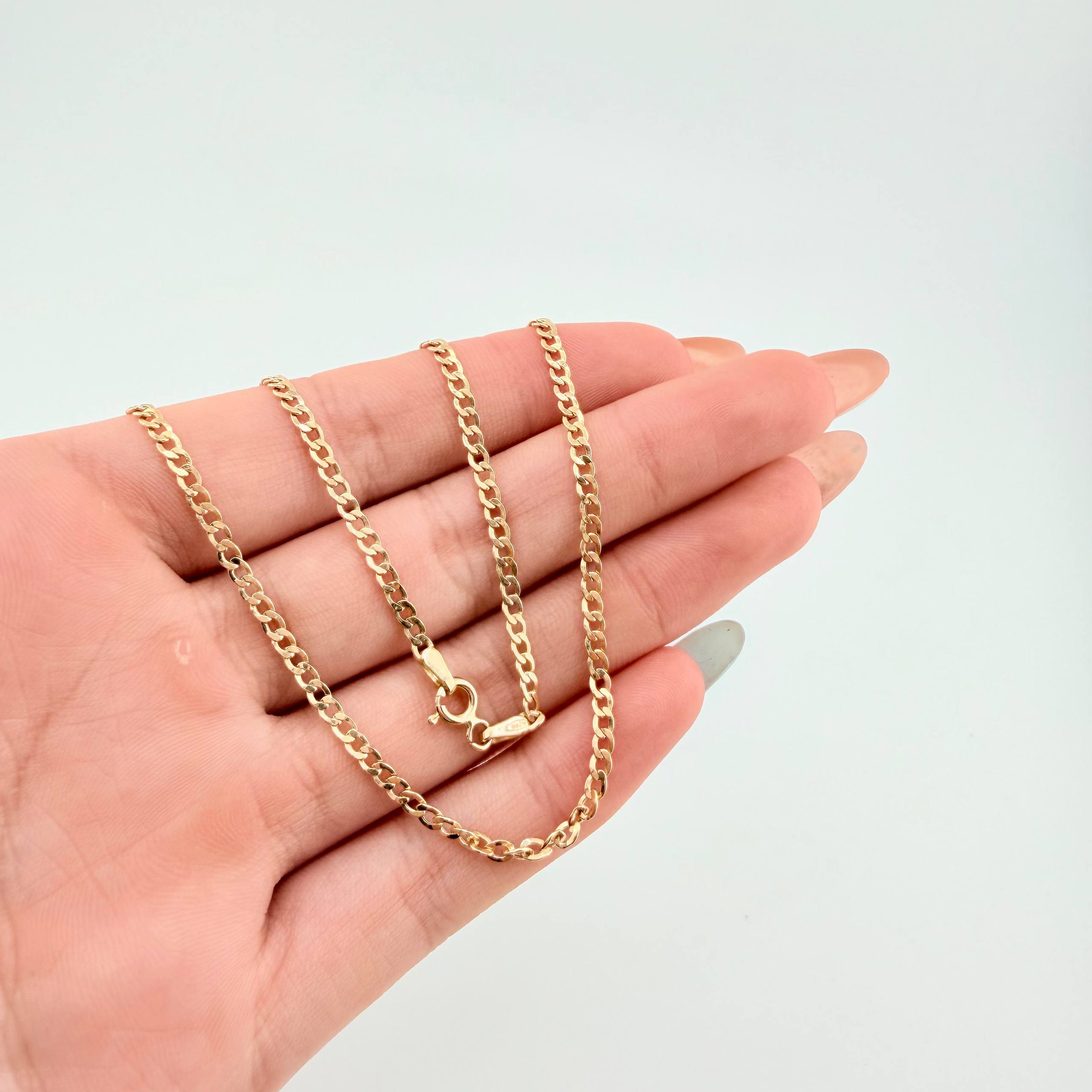 Cadena Cubana 3.05gr / 50cm / 2.4mm Oro Amarillo +1 18K ©