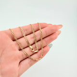 Cadena Cubana 3.05gr / 50cm / 2.4mm Oro Amarillo +1 18K ©