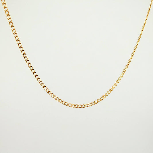 Cadena Cubana 2.2gr / 50cm / 1.7mm Oro Amarillo +1 18K ©