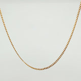 Cadena Cubana 2.25gr / 50cm / 1.7mm Oro Amarillo +1 18K