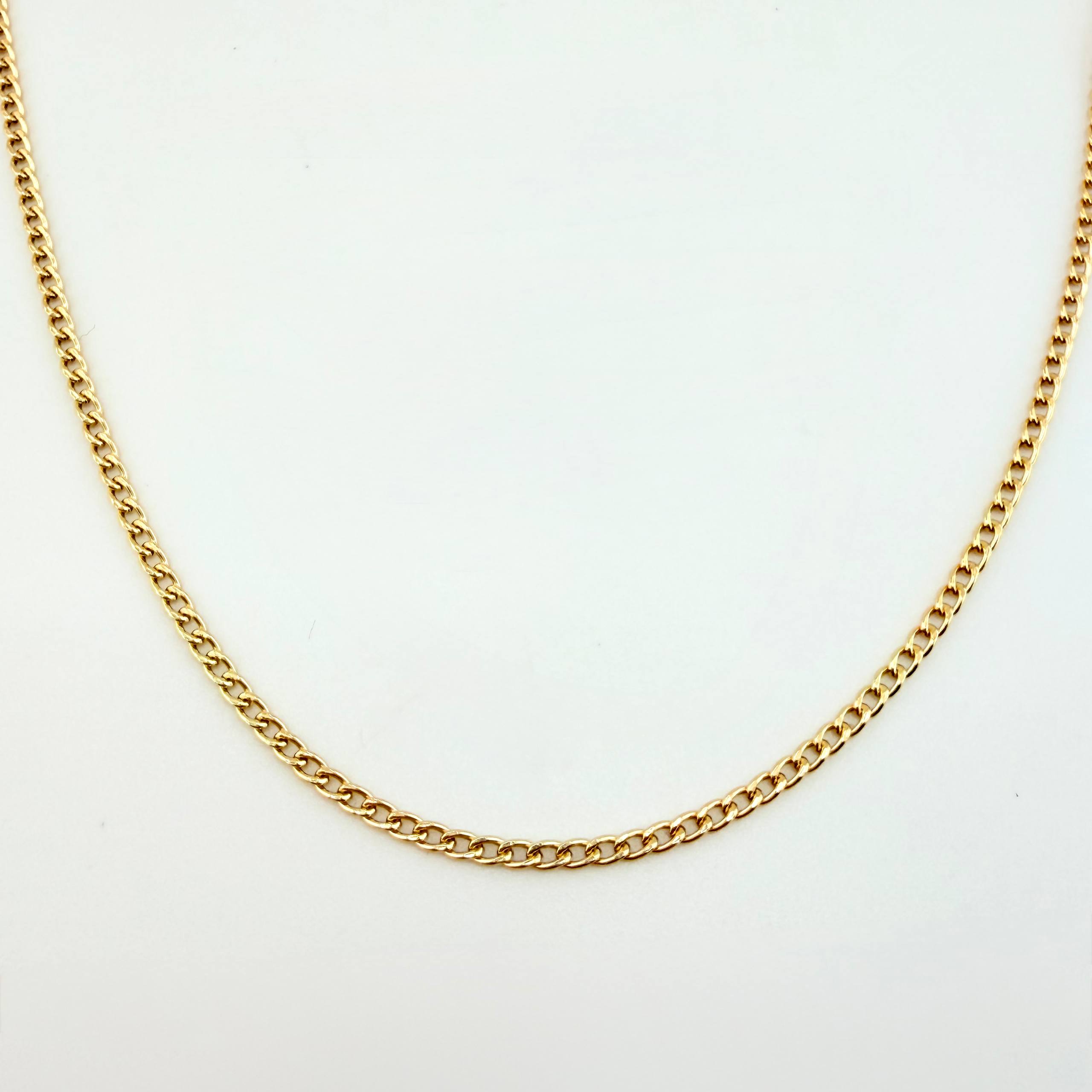 Cadena Cubana 1.3gr / 50cm / 1.5mm Oro Amarillo +1 18K ©